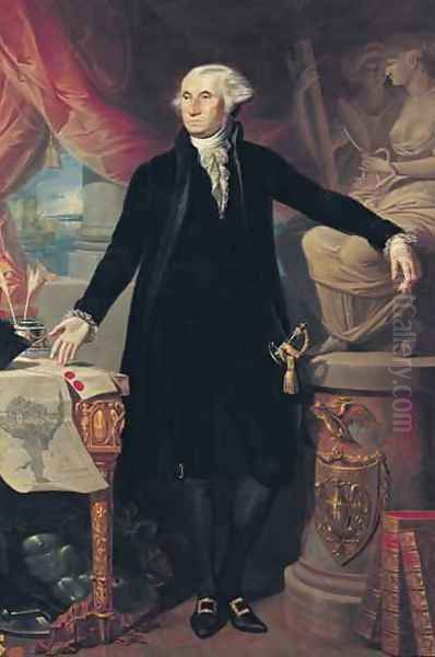 Portrait of George Washington, 1796 Oil Painting by Jose Perovani