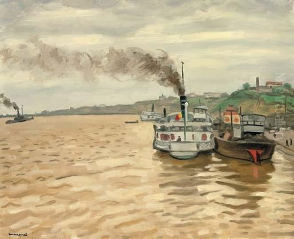 Le Depart Du Courrier A Galatz Oil Painting by Albert Marquet