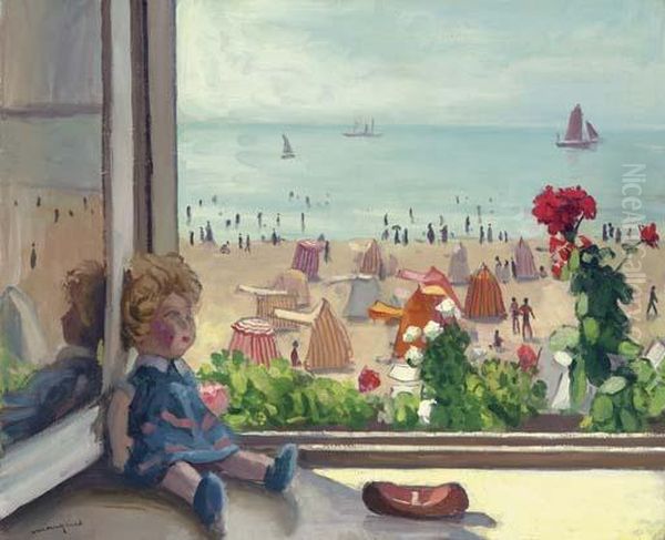 La Poupee Dans La Fenetre Oil Painting by Albert Marquet