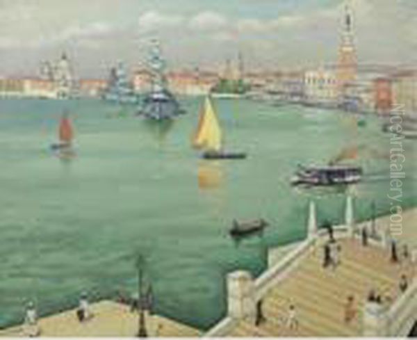 Le Grand Canal A Venise Oil Painting by Albert Marquet