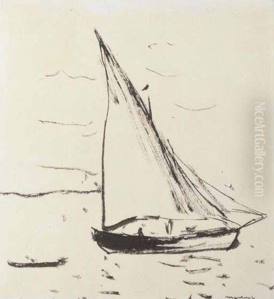 Bateau I Voile Oil Painting by Albert Marquet