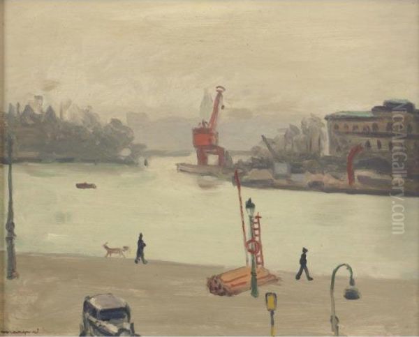 Le Port De Stockholm Oil Painting by Albert Marquet