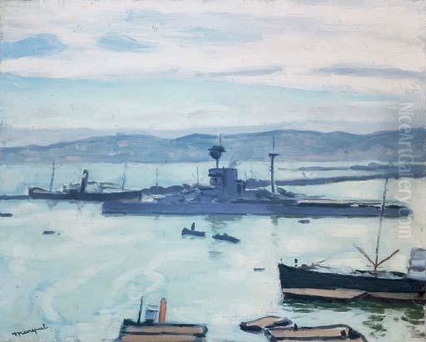 Le Croiseur Oil Painting by Albert Marquet