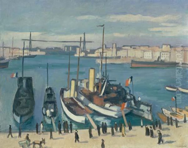 Le Vieux Port, Marseille Oil Painting by Albert Marquet