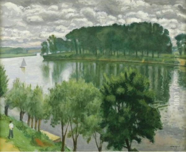 La Seine A La Frette Oil Painting by Albert Marquet