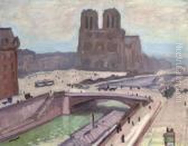 Notre Dame De Paris Oil Painting by Albert Marquet