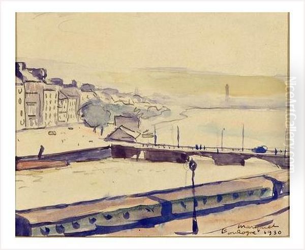 Boulogne Oil Painting by Albert Marquet