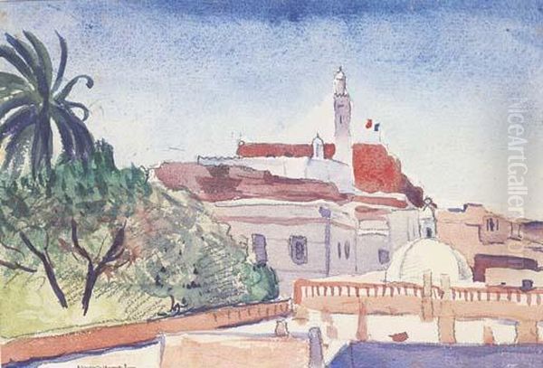 Laghouat, La Mosquee Oil Painting by Albert Marquet