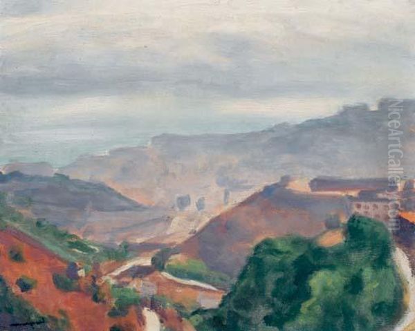 Bab-el-oued Dans La Brume Oil Painting by Albert Marquet