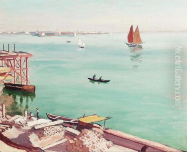 Travaux Quai A Venise by Albert Marquet