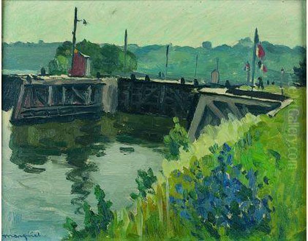 Ecluse A Mericourt 1937 Oil Painting by Albert Marquet