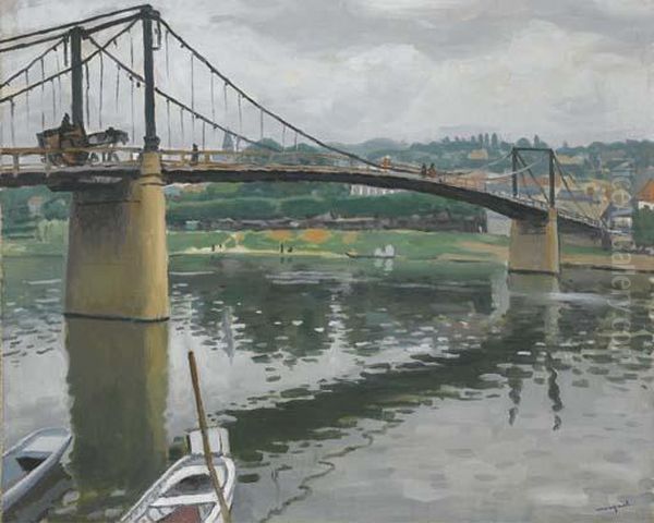 Le Pont De Triel Oil Painting by Albert Marquet