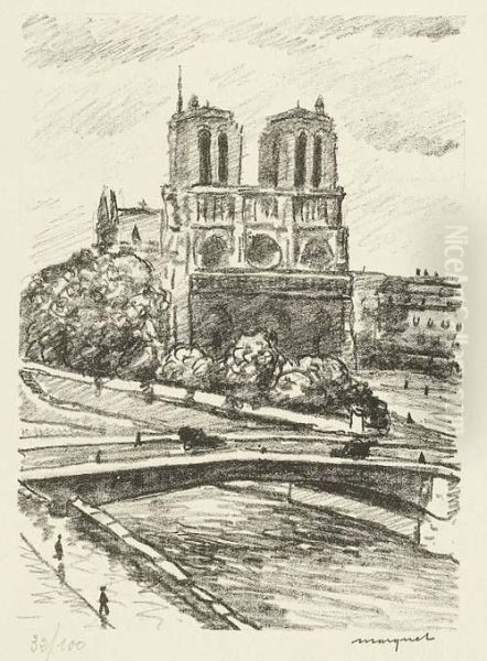 Notre Dame De Paris Oil Painting by Albert Marquet