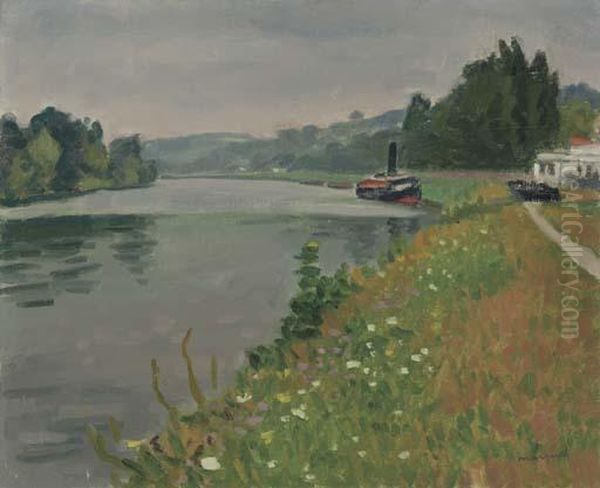 Le Bac Rolleboise Oil Painting by Albert Marquet