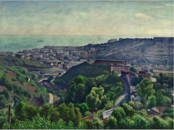 Vue De Montlaisant Oil Painting by Albert Marquet