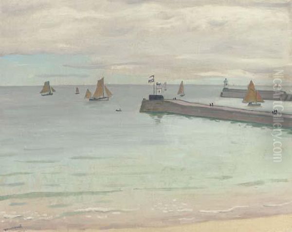 Entree Du Port Des Sables D'olonne Oil Painting by Albert Marquet