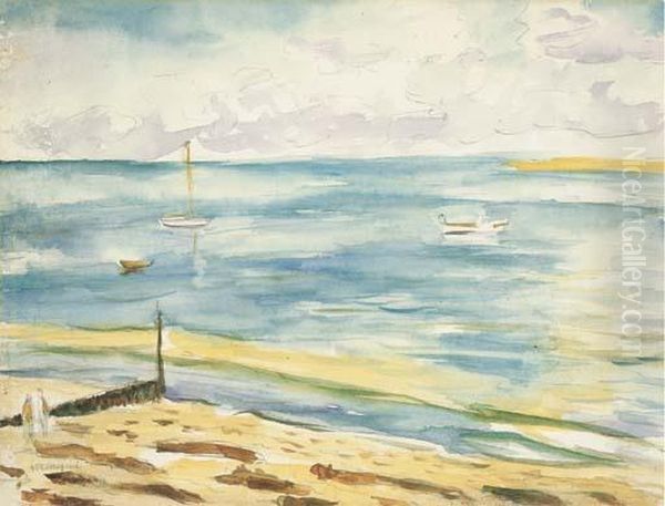 Vue D'une Plage Oil Painting by Albert Marquet