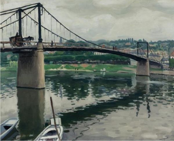 Le Pont De Triel Oil Painting by Albert Marquet