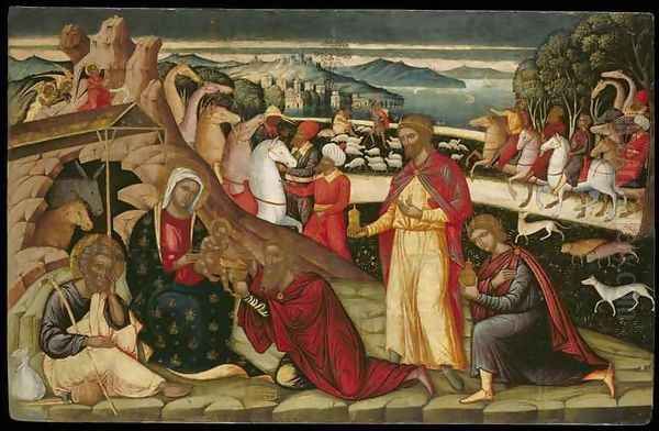 The Adoration of the Magi Oil Painting by Joannes Permeniates