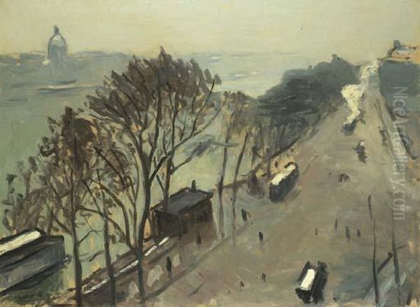 L'institut, Vu Du Quai Du Louvre Oil Painting by Albert Marquet