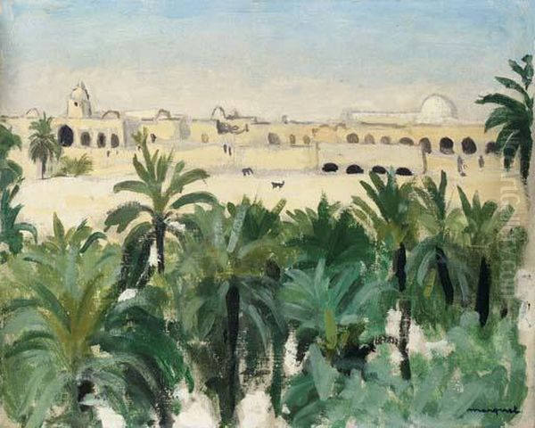 Vue De Laghouat A Travers La Palmeraie Oil Painting by Albert Marquet