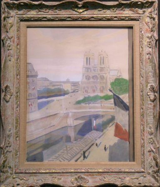 Notre Dame De Paris Oil Painting by Albert Marquet