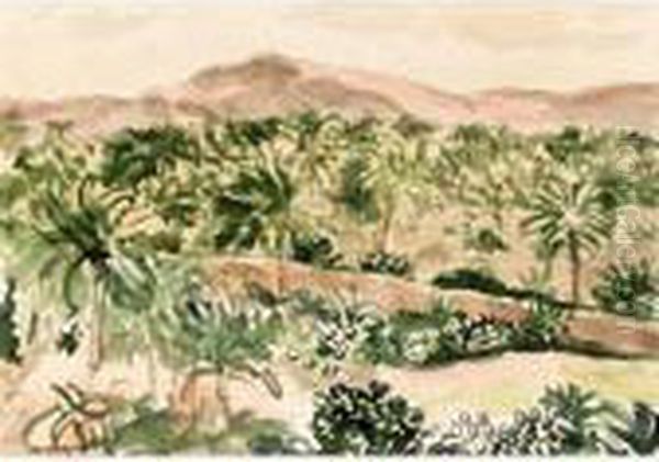 Palmeraie En Algerie Oil Painting by Albert Marquet