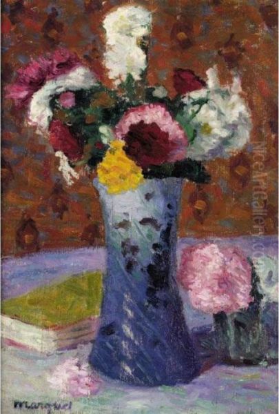 Bouquet Dans Un Vase Bleu Oil Painting by Albert Marquet