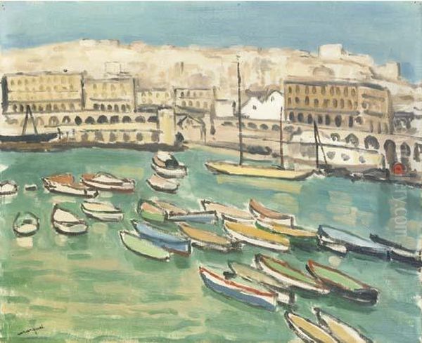 Alger, Le Palais Consulaire Et La Place Du Gouvernement Oil Painting by Albert Marquet