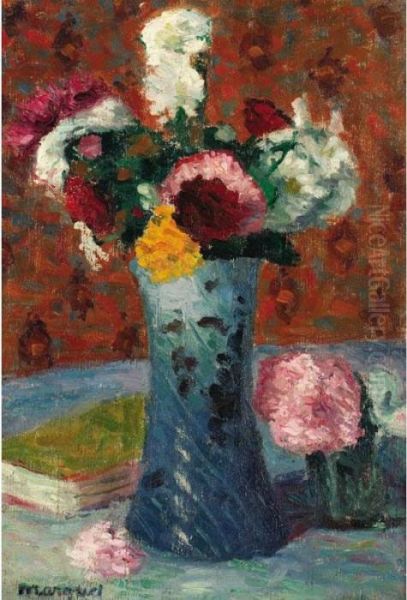 Bouquet Dans Un Vase Bleu Oil Painting by Albert Marquet