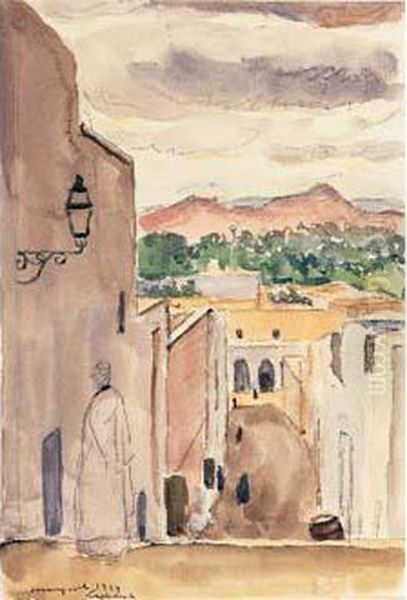 Rue A Lagouat Oil Painting by Albert Marquet