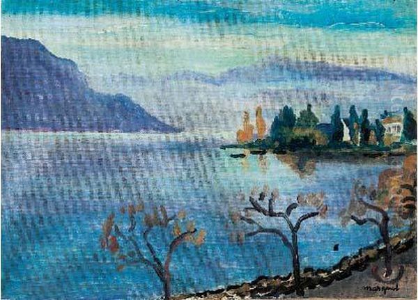 Le Lac Leman, Suisse Oil Painting by Albert Marquet