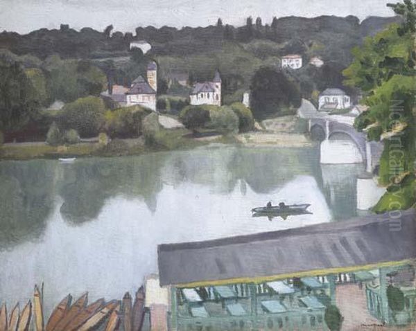 La Marne A Chenneviere Oil Painting by Albert Marquet