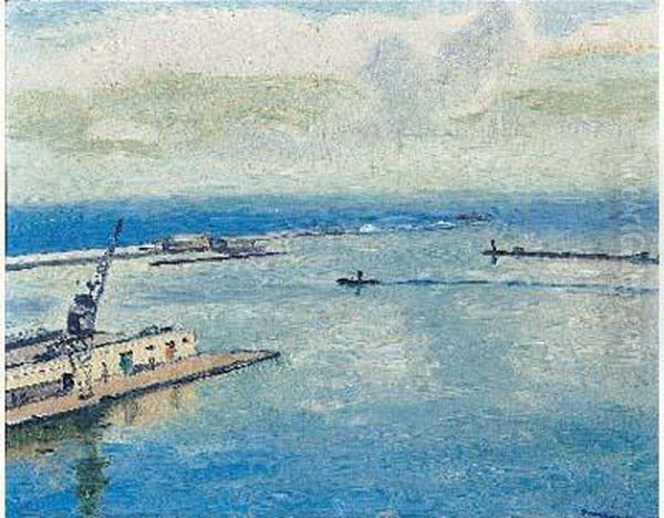 Le Port D'alger, Circa 1942 by Albert Marquet