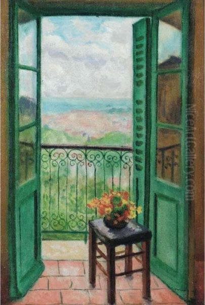 Fenetre Ouverte Sur La Baie D'alger Oil Painting by Albert Marquet