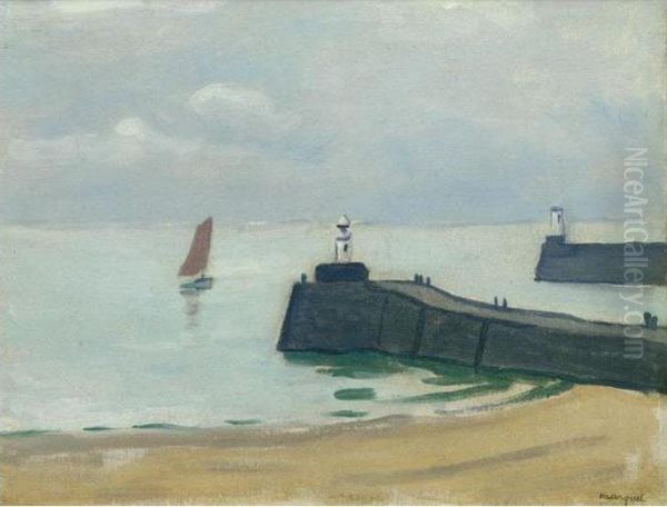 Les Jetees, Les Sables-d'olonne Oil Painting by Albert Marquet