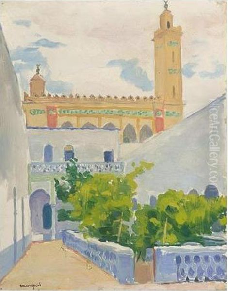 Cour Et Minaret Oil Painting by Albert Marquet