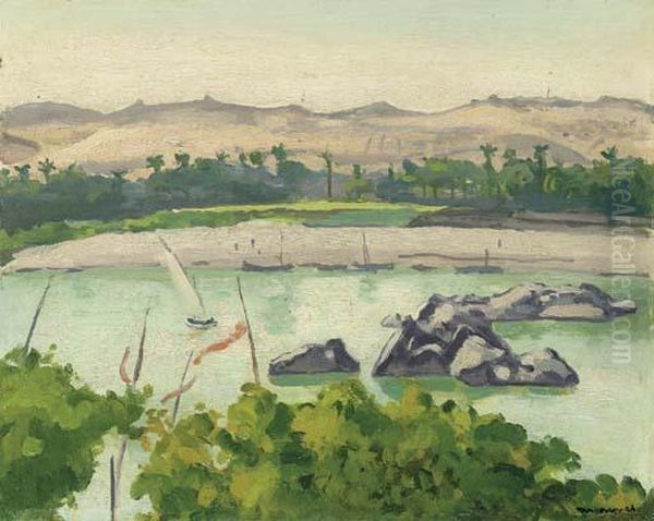 Le Nil A Assouan, Egypte Oil Painting by Albert Marquet