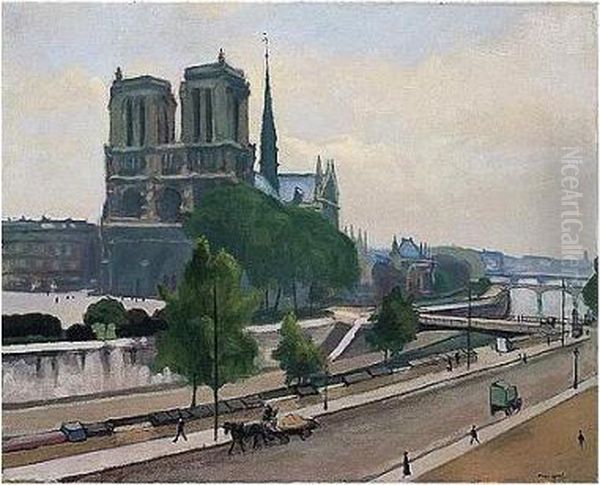 Notre-dame De Paris Oil Painting by Albert Marquet