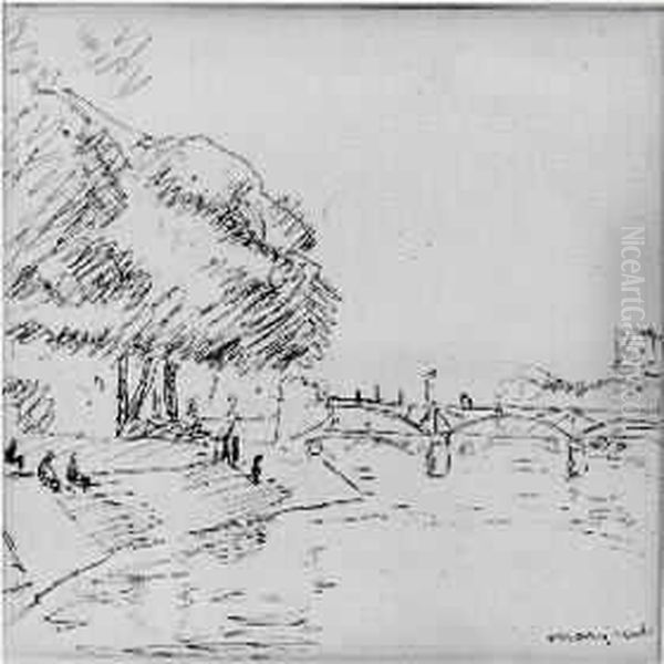 Paris, Bord De Seine Oil Painting by Albert Marquet