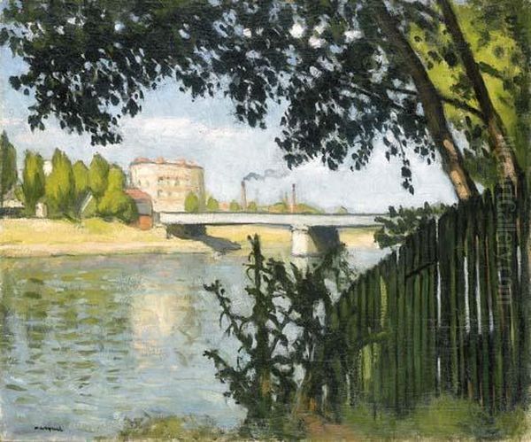 Le Pont De Billancourt Oil Painting by Albert Marquet