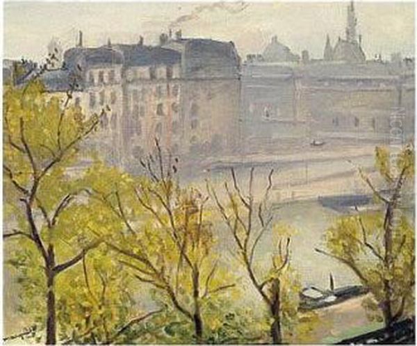 Automne A Paris Oil Painting by Albert Marquet