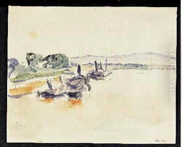 Le Danube, Flotille A Galatz Oil Painting by Albert Marquet