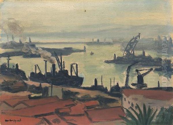 Le Port De L'agha, Algiers Oil Painting by Albert Marquet