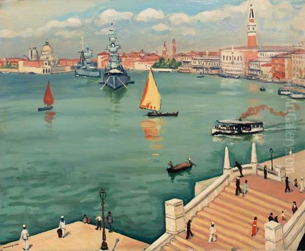 Le Grand Canal A Venise Oil Painting by Albert Marquet