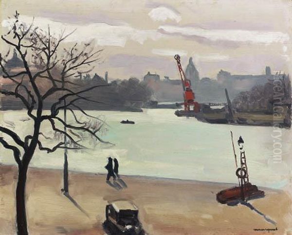 Au Long De La Seine Oil Painting by Albert Marquet