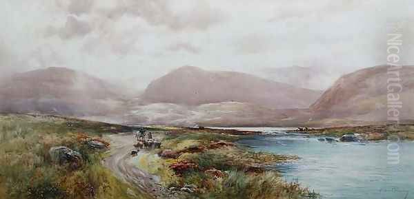 Scottish Landscape, c.1910 Oil Painting by Albert Procter