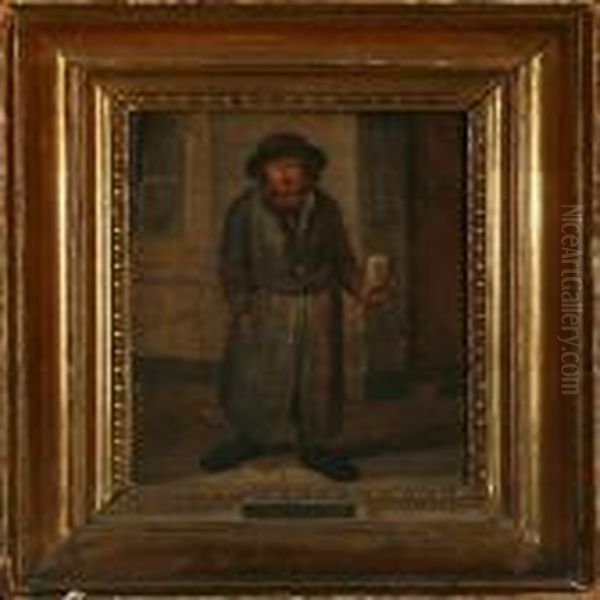 Beggar Oil Painting by Wilhelm Marstrand