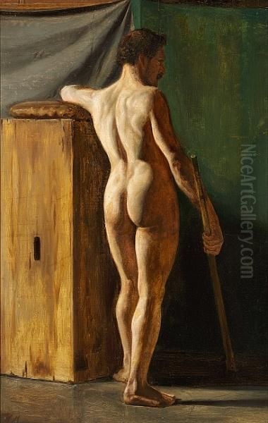 Nude Oil Painting by Wilhelm Marstrand