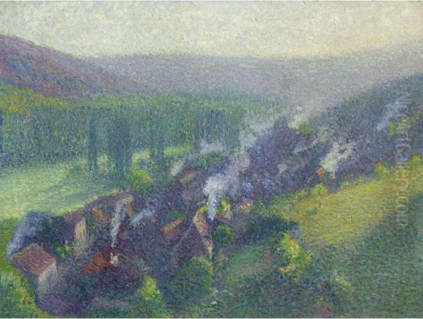 Matin A La Bastide-du-vert Oil Painting by Henri Martin